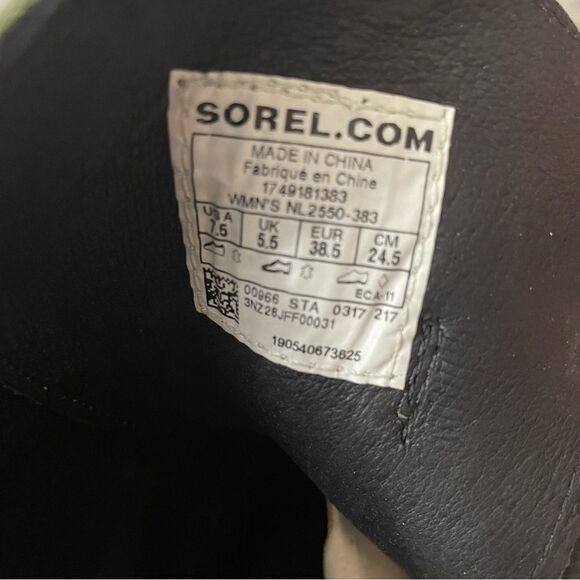 Sorel Leather Waterproof Wedge Heel After Hours Boots Size 7.5 NEW - Picture 12 of 12